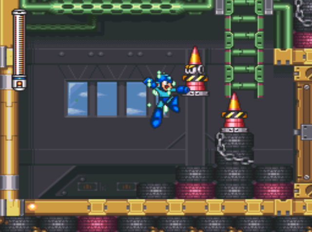 Mega Man 7 screenshot - Turbo Man